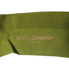 Dolce & Gabbana Green Cotton Logo Over The Calf Socks