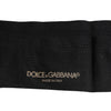 Dolce & Gabbana Black Stretch Logo Mid Calf Men Socks