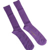 Dolce & Gabbana Purple Cotton Logo Over The Calf Socks