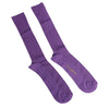 Dolce & Gabbana Purple Cotton Logo Over The Calf Socks