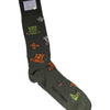 Dolce & Gabbana Green Nylon DG Bear Printed Mid Calf Socks