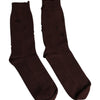 Dolce & Gabbana Brown Solid Cotton Stretch Mid Calf Socks