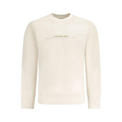 Calvin Klein Beige Cotton Men's Sweatshirt