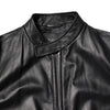 Dolce & Gabbana Black Sheep Leather Biker Full Zip Jacket