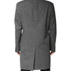 Dolce & Gabbana Gray Wool Single Breasted Trench Coat Jacket
