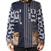 Dolce & Gabbana Multicolor Cotton Logo Patchwork Coat Jacket