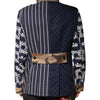 Dolce & Gabbana Multicolor Cotton Logo Patchwork Coat Jacket