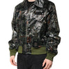Dolce & Gabbana Green DG Logo Print Bomber Full Zip Jacket