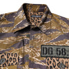 Dolce & Gabbana Brown Leopard Cotton Collared Coat Jacket