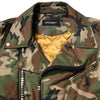 Dolce & Gabbana Multicolor Camouflage Nylon Biker Jacket