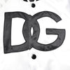 Dolce & Gabbana White DG Logo Polyester Jersey Bomber Jacket