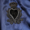 Dolce & Gabbana Blue Nylon DG Crown Full Zip Bomber Jacket