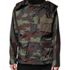 Dolce & Gabbana Multicolor Camouflage Button Hooded Jacket