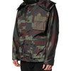 Dolce & Gabbana Multicolor Camouflage Button Hooded Jacket