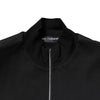 Dolce & Gabbana Black Cotton Logo Full Zip Men Bomber Jacket