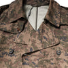 Dolce & Gabbana Multicolor Camouflage Double Breasted Coat Jacket