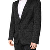 Dolce & Gabbana Black MARTINI Brocade Single Breasted Blazer