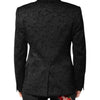 Dolce & Gabbana Black MARTINI Brocade Single Breasted Blazer