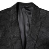 Dolce & Gabbana Black MARTINI Brocade Single Breasted Blazer