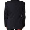 Dolce & Gabbana Black MARTINI Single Breasted Coat Blazer