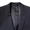 Dolce & Gabbana Black MARTINI Single Breasted Coat Blazer