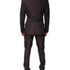 Dolce & Gabbana Maroon Single Breasted Formal 2 Piece Suit
