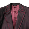 Dolce & Gabbana Maroon Single Breasted Formal 2 Piece Suit