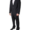 Emporio Armani Black Single Breasted Formal 2 Piece Suit