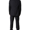 Emporio Armani Black Single Breasted Formal 2 Piece Suit