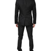 Dolce & Gabbana Black Single Breasted Formal 2 Piece Suit