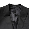 Dolce & Gabbana Black Single Breasted Formal 2 Piece Suit