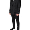 Dolce & Gabbana Black Double Breasted Formal 3 Piece Suit