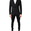 Dolce & Gabbana Black Single Breasted Formal Blazer with Vest