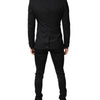 Dolce & Gabbana Black Single Breasted Formal Blazer with Vest