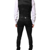 Dolce & Gabbana Black Single Breasted Formal Blazer with Vest