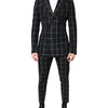 Dolce & Gabbana Black TAORMINA Double Breasted 2 Piece Suit