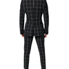 Dolce & Gabbana Black TAORMINA Double Breasted 2 Piece Suit