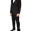 Dolce & Gabbana Black Single Breasted Formal 3 Piece Suit