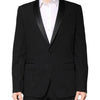 Dolce & Gabbana Black Wool Single Breasted 2 Piece Suit