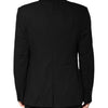 Dolce & Gabbana Black Wool Single Breasted 2 Piece Suit