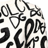 Dolce & Gabbana White Black Logo Print Women Pullover Sweater