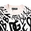 Dolce & Gabbana White Black Logo Print Women Pullover Sweater