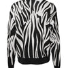 Dolce & Gabbana Black White Print Women Pullover Sweater