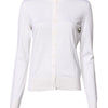 Dolce & Gabbana White Cashmere Crew Neck Top Cardigan Sweater