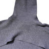 Dolce & Gabbana Gray Wool Knit Turtleneck Cropped Top Sweater