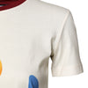 Dolce & Gabbana White Cotton Print Short Sleeves Top T-shirt