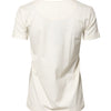 Dolce & Gabbana White Cotton Print Short Sleeves Top T-shirt