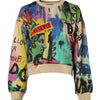 Dolce & Gabbana Multicolor Print Cotton Pullover Sweater