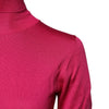 Dolce & Gabbana Pink Silk Knitted Turtleneck Cropped Top
