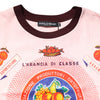 Dolce & Gabbana Pink Print Cotton Short Sleeves Cropped Top